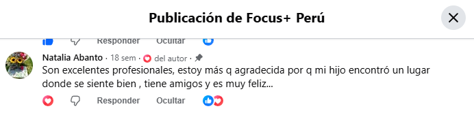 Comentario de padre de familia